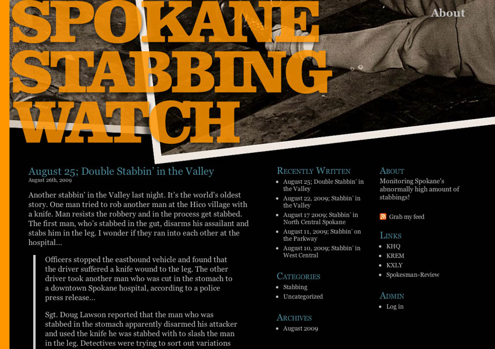 Spokane Stabbing Watch Website